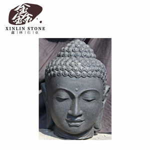 Statue de sculpture sur pierre de tête de bouddha de style moderne Décoration de maison religieuse de l'Inde <span class=keywords><strong>Statuette</strong></span> d'intérieur pour la maison - Product Image 1