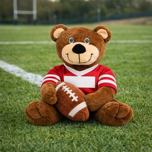 Juguetes de Peluche Deportivos Personalizados, Oso de Peluche de Fútbol Americano, Estilo <span class=keywords><strong>NFL</strong></span>, Fabricante de Peluches Promocionales Personalizados - Product Image 3