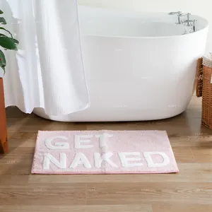 裸のバスマットを手に入れるバスルーム用の豪華な柔らかい吸収性マットシャワータブ用の小さな洗えるドアラグ20 "x 31"