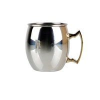 Nouvelle Arrivée Chope à Bière Moscow Mule Créative en Acier Inoxydable à Double Paroi, Design Martelé, Plusieurs Tailles, Haut de Gamme, Compatible Lave-Vaisselle