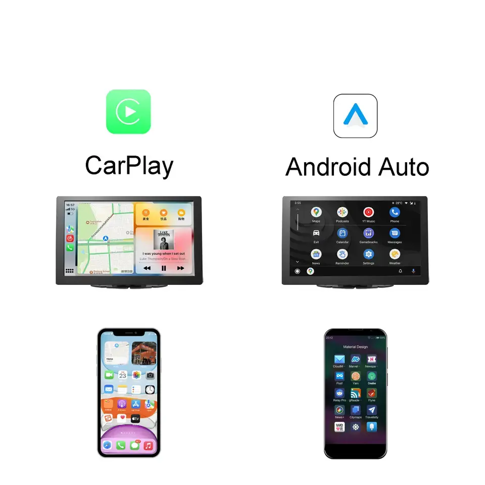 Carro Dvd Player 9 Polegada Universal Sem Fio Carplay Vídeo Autoradio Car Play Android Auto Rádio Sistema De Áudio