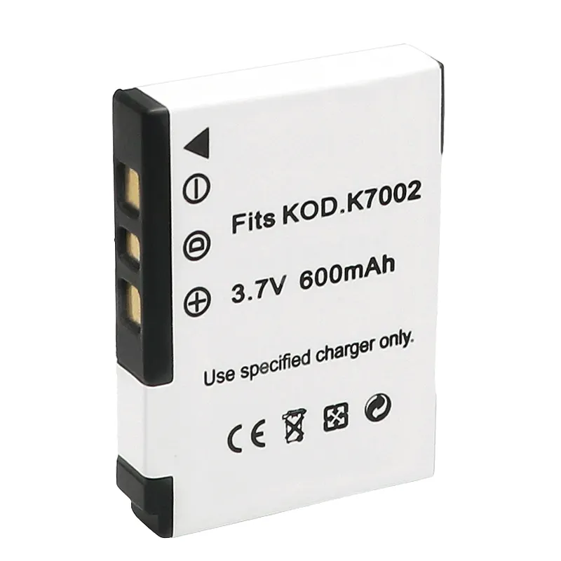 3.7V 600mAh KLIC-7002 K7002 Rechargeable Li-ion nouvelle numérique batterie pour appareil photo Kodak EasyShare V530 V603 Zoom Caméra