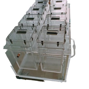 Chambres de laboratoire en acrylique Lucite (modèle CAST ACRYLIC) avec portes transparentes, système de drainage, épaisseur 3 mm pour usage industriel - Product Image 2