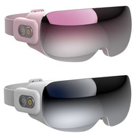 Masseur oculaire à vapeur Eveekon avec chaleur et vibrations, masque de massage avec musique Bluetooth, masseur électrique léger