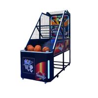 Machine de jeu de basket-ball à monnayeur pour salle de jeux, jeux vidéo interactifs pour sports en intérieur avec support en anglais, construction en fer