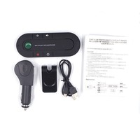 Connexion sans fil pour récepteur audio de voiture, lecteur de musique mains libres pour téléphone avec clip pare-soleil, haut-parleur, accessoire audio et vidéo MP3