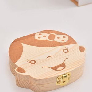 Baby Teeth <b>Box</b> Wooden Tooth Storage Collection <b>Box</b> For Infants And Toddlers Souvenir <b>Keepsake</b> - Product Image 3