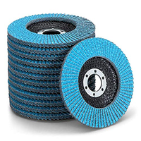 Jeu de disques à lamelles 115mm T29, meules de meulage en zircone grain 80/40, professionnels pour meuleuse d'angle, 10 pièces