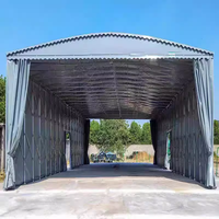Tente extérieure rétractable Grand auvent de garage Abri de stationnement personnalisé Chapiteau d'événement mobile