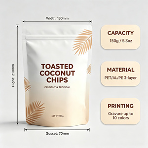 Sachet d'emballage plastique refermable à fermeture éclair imprimé sur mesure pour le stockage alimentaire - Product Image 3
