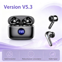 Audífonos Inalámbricos S57 ENC Personalizables con Controladores de 13 mm, Pantalla LED Digital, Control Táctil, para Deportes/Trabajo