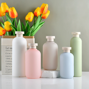 Eco-friendly Colored HDPE 200ml 300ml 400ml 500ml Soft Cosmetic Packaging Body Lotion Plastic <strong>Squeeze</strong> Shampoo <strong>Bottle</strong> with Pump - Product Image 1
