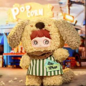 MayMei 400%, Serie de feria olvidada con temática de animales, caja ciega de felpa de vinilo, muñecas bonitas decorativas, juguete encantador, Macaron - Product Image 1