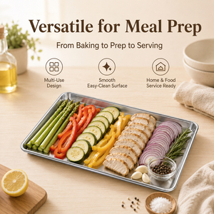 <span class=keywords><strong>Teglia</strong></span> da Forno Rettangolare Bassa in Alluminio per Alimenti, per Torte, Muffin, Cottura e Raffreddamento in Forno - Product Image 6