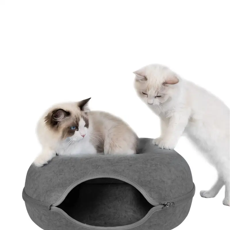 Op Maat Gemaakt Vilt Dierenhuis Voor Katten Opvouwbare Opvouwbare Vilten Bed Hondenhok Kat Huisdier Bed Vilt Kat Grot
