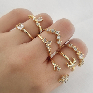 Anillo Unisex de Latón Estilo Clásico MAR065 FOXI, Chapado en Oro de 18K, Talla Ajustable para Mujer y Hombre - Product Image 1