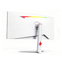 Monitor de Juegos OEM ODM de 34 Pulgadas, 180-200 Hz, WQHB, 3440*1440p, Marco Blanco, Sin Marco, 1ms, MVA, Curvo