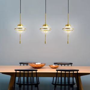 Modern <b>Globe</b> Hanging Lamp Kitchen Island Dining Room Brass Glass Ball Pendant <b>Light</b> - Product Image 2