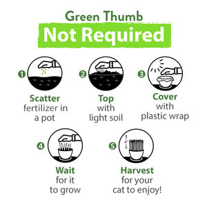 OEM Sachets d'<span class=keywords><strong>engrais</strong></span> biodégradables en vrac de 16 oz, mélange d'herbe à chat, d'avoine et d'orge pour une utilisation en intérieur, en extérieur, à la maison, dans le jardin, dans des pots de fleurs et des jardinières - Product Image 6