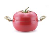 Ensemble de casseroles en aluminium antiadhésif au design moderne en forme de tomate, ustensiles de cuisine multifonctionnels, pot à fruits en métal, poêle à frire pour la cuisine à domicile