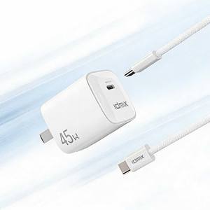 IDMIX 45W <b>USB</b> C PD Fast Charger <b>with</b> GaN Technology for iPhone iPad MacBook and Android Devices - Product Image 1