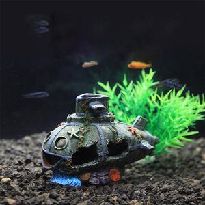 Único bajo el agua creativo antiguo acuario paisaje resina ornamento Camarón escondite jugar hogar pecera decoraciones - Product Image 3