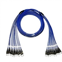 Câble de raccordement en fibre optique blindé anti-rongeurs 10G à 12 fibres monomode, salle informatique, cybercafé, fibre de queue