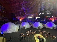 Tente gonflable d'igloo de dôme de partie tente de dôme d'éclairage menée tente gonflable antigel gonflable de dôme de chapiteau d'igloo