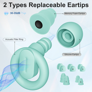 Tapones de Oído Personalizados para Dormir, de Espuma Viscoelástica, Negros, con Reducción de Ruido, Protección Auditiva, con Filtro - Product Image 4