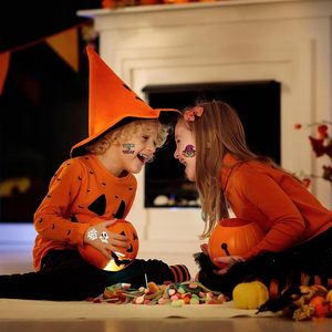 Tatuajes de Halloween, pegatinas de tatuaje temporal brillantes, regalos de truco o trato, decoraciones de recuerdo de fiesta, pegatinas de tatuaje para niños - Product Image 6