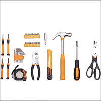 Juego de Herramientas Combinadas para el Hogar de 39 Piezas, Caja de Herramientas Manual, Caja de Plástico, Acero al Carbono, Uso Manual, Uso Doméstico, OEM, 3 Años de Garantía