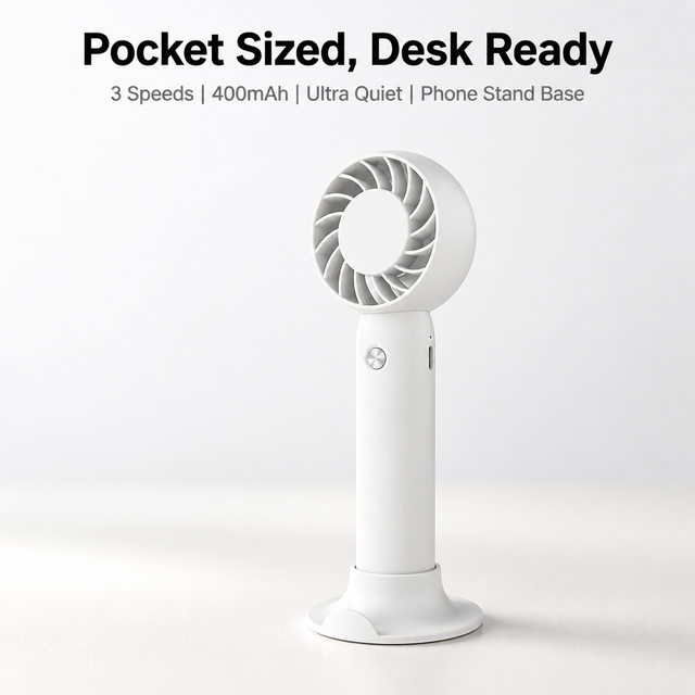 High Quality Customizable Mini Portable Handheld Rechargeable Fan for Outdoor Sports Summer Battery Operated for Household Use