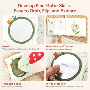 Libro <span class=keywords><strong>de</strong></span> Tela Suave Personalizado Libre <span class=keywords><strong>de</strong></span> BPA para Bebés, Libro Sensorial <span class=keywords><strong>de</strong></span> Fieltro, Juguetes Educativos <span class=keywords><strong>de</strong></span> Alta Calidad para Bebés <span class=keywords><strong>de</strong></span> 0 <span class=keywords><strong>a</strong></span> 12 <span class=keywords><strong>Meses</strong></span> - Product Image 2