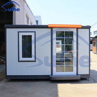 Conteneur préfabriqué pliable temporaire maison préfabriquée 20 pieds avec salle de bain bureau