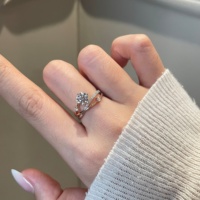 Bague de fiançailles en or 14 carats Good Century avec diamant de laboratoire taille ronde, double bande torsadée et pavé latéral, bijoux fins
