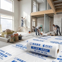 Tapis de protection de sol absorbant les chocs pour chantier intérieur, imperméable, antidérapant, en rouleau, pour les entrepreneurs en rénovation