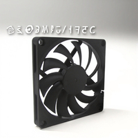 Ventilateur USB rapide 80 mm, ventilateur de refroidissement DC sans balais ultra-mince 120x120x25 mm, 11 pales, 28 CFM, 20 dBA, pour boîtier d'ordinateur