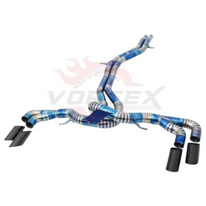 Vortex Titanium Exhaust for Lamborghini Urus 4.0T V8 Straight Pipe Burnt Blue Track Edition Catback - Product Image 2