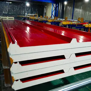 PNS roof pu composite panel polyurethane foam sandwich metal panels board for warehouse cold storage project