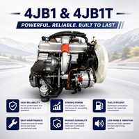 Moteur diesel pour camion ISUZUU 4JB1 4JB1T, 2,8 L, 4 cylindres, ensemble moteur complet pour camionnette, véhicule utilitaire léger