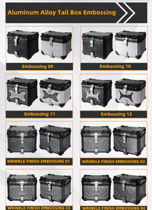 Caja Trasera para Motocicleta Personalizable GS Sticker 45L, de Plástico ABS, Universal, Impermeable, Caja de Almacenamiento Ligera, Caja de Equipaje para Motocicleta - Product Image 4