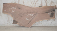 Holzplatten-Esstisch-Set mit Naturkante, Rohholzplatte für große Restaurantmöbel und Konferenztischplatten
