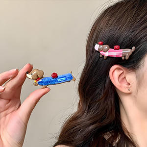 Nouveaux accessoires en résine ZILI pour <span class=keywords><strong>teckel</strong></span>, coques de téléphone DIY, pendentifs porte-clés, pinces à cheveux, accessoires pour bandeaux, décorations de chaussures - Product Image 3