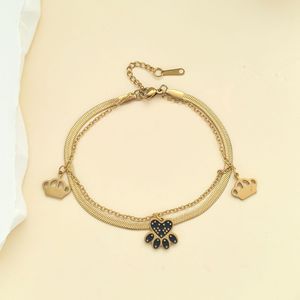 Bracciale in Acciaio Inossidabile Antiossidante per Donna, Gioiello <span class=keywords><strong>di</strong></span> Lusso Minimalista Coreano Placcato <span class=keywords><strong>Oro</strong></span> - Product Image 3