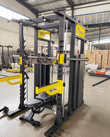 Appareil d'entraînement fonctionnel à double poulie réglable avec rack de musculation pour salle de sport