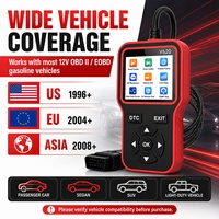Lecteur de codes et outil de diagnostic automobile V620 OBD2 avec écran universel rouge pour une décodage précise