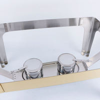 Ensemble professionnel de réchauds de buffet pour hôtels et restaurants, en acier inoxydable, pour service commercial