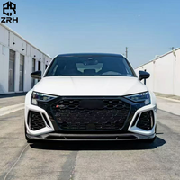 Nouveau séparateur de pare-chocs avant et diffuseur arrière en fibre de carbone 2022 pour Audi RS3 8Y - Protection et décoration à visser