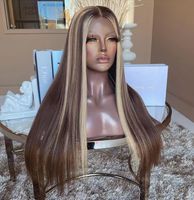 Wigirl — perruques Lace Front wig 100% brésiliennes, cheveux naturels vierges, balayage couleur blond, ombré, pour femmes, vente en gros