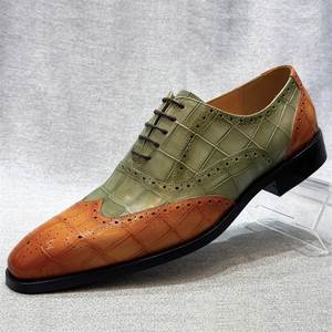 Chaussures Oxford en cuir pour hommes, style européen, collection automne 2026, pour mariage, bureau, légères, respirantes, antidérapantes - Product Image 3